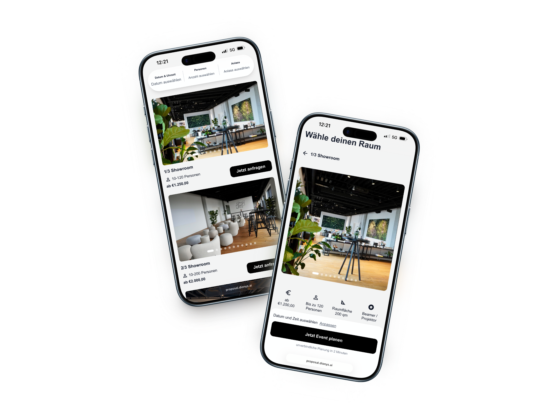 Event Buchungsstrecke